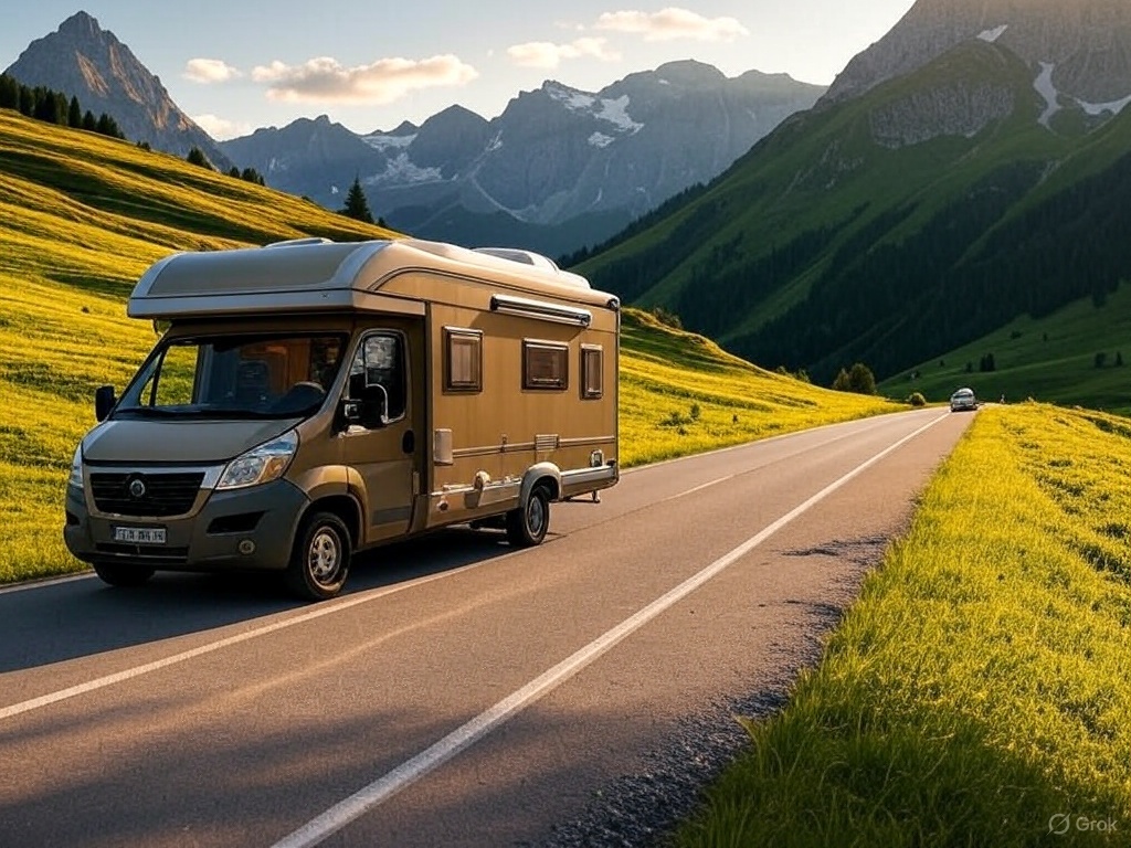 Camper van in Austria